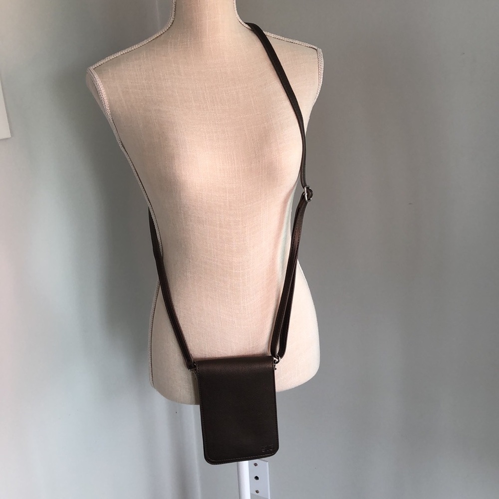 STG crossbody dark copper touch screen bag